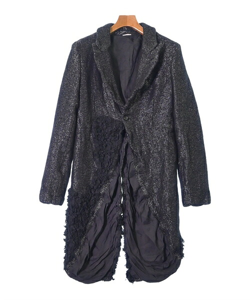 COMME des GARCONS HOMME PLUS コムデギャルソンオムプリュス カジュアルジャケット メンズ M 黒xシルバー(ミックス) 【中古】【古着】