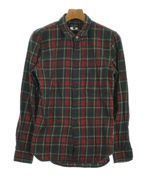 COMME des GARCONS HOMME PLUS コムデギャルソンオムプリュスカジュアルシャツ メンズ M 濃灰色薄墨色x赤x緑等(読み合わせる)【中古】【古着】