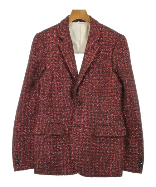 COMME des GARCONS HOMME PLUS コムデギャルソンオムプリュスカジュアルジャケット メンズ S 赤x黒(ラメ)【中古】【古着】 メンズファッション-コート・ジャケット