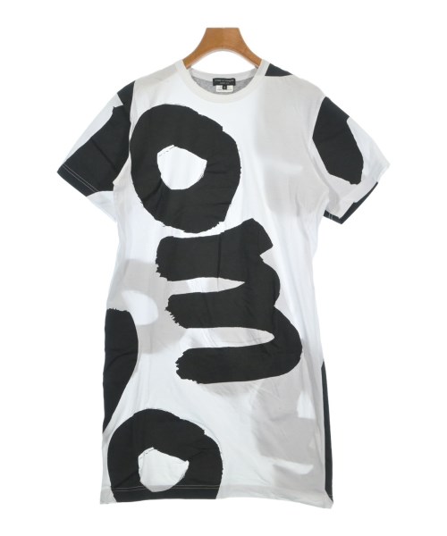 COMME des GARCONS HOMME PLUS コムデギャルソンオムプリュス Tシャツ・カットソー メンズ M 白x黒(総柄) 【中古】【古着】
