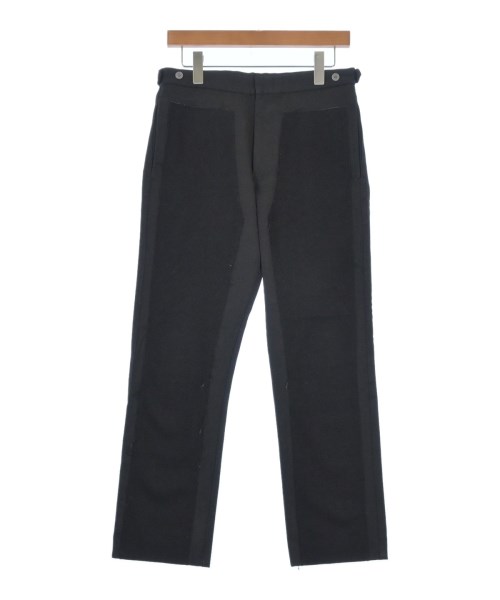 コムデギャルソンオムプリュス ポリエステル製品加工1タックパンツ ネイビーS COMME des GARCONS HOMME PLUS 20SS ポリ縮絨1タックスラックス