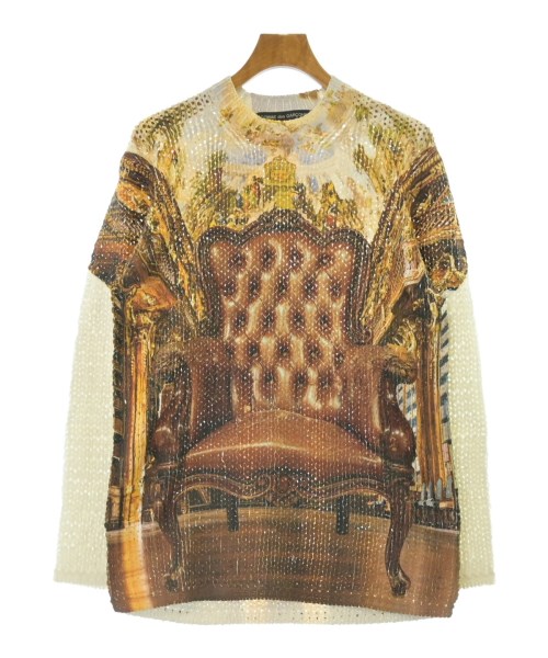 COMME des GARCONS HOMME PLUS コムデギャルソンオムプリュスニット・セーター メンズ S 茶x水色x白等(総柄)【中古】【古着】