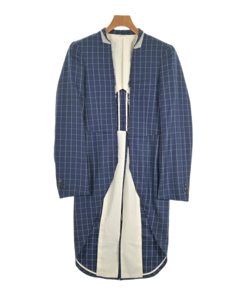 COMME des GARCONS HOMME PLUS コムデギャルソンオムプリュス コート（その他） メンズ XS 紺x白(チェック) 【中古】【古着】