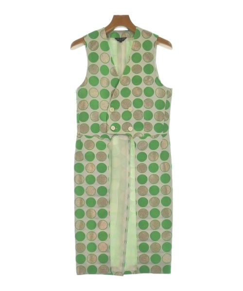 COMME des GARCONS HOMME PLUS コムデギャルソンオムプリュスカジュアルシャツ メンズ XS シルバーx緑(ドット)【中古】【古着】