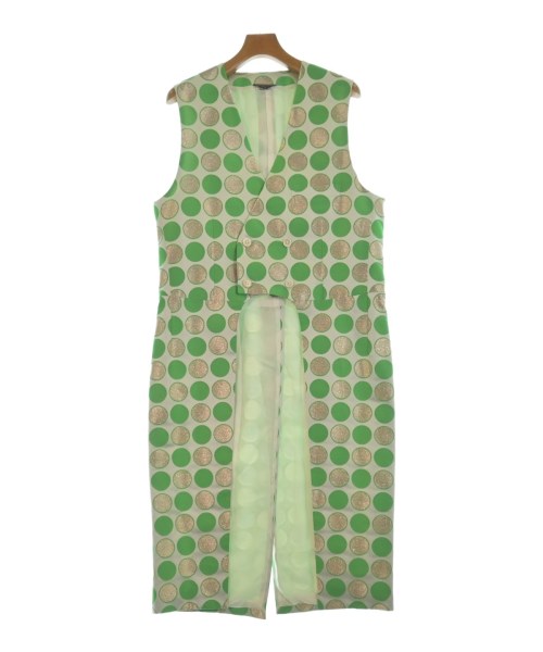 COMME des GARCONS HOMME PLUS コムデギャルソンオムプリュスカジュアルシャツ メンズ XL シルバーx緑(ドット)【中古】【古着】