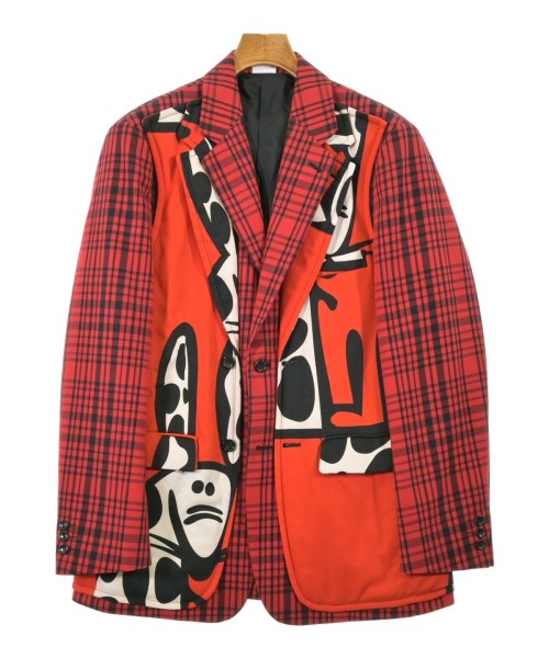 COMME des GARCONS HOMME PLUS コムデギャルソンオムプリュス カジュアルジャケット メンズ M 赤系x黒x白 【中古】【古着】