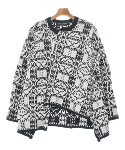 COMME des GARCONS HOMME PLUS コムデギャルソンオムプリュスニット・セーター メンズ M 白x黒(総柄)【中古】【古着】