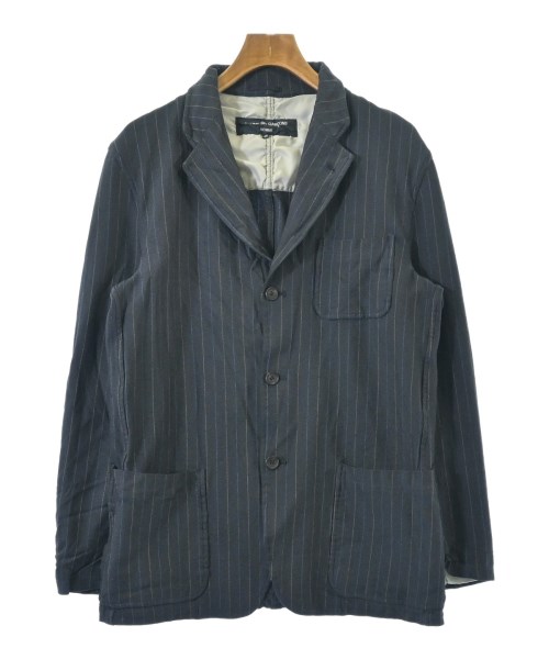 COMME des GARCONS HOMME コムデギャルソンオム テーラードジャケット メンズ M 紺x白x青x(ストライプ) 【中古】【古着】