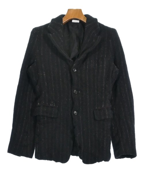COMME des GARCONS HOMME PLUS コムデギャルソンオムプリュス カジュアルジャケット メンズ XS 黒x赤xライトグレー(ストライプ) 【中古】【古着】