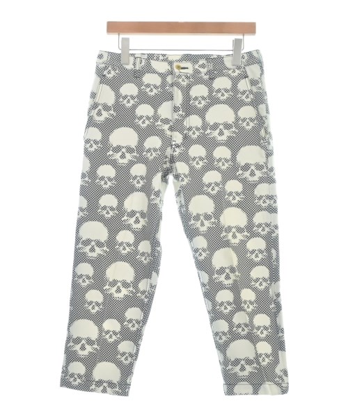 COMME des GARCONS HOMME PLUS コムデギャルソンオムプリュスパンツ（余分の物） メンズ S 白x黒(総柄)【中古】【古着】