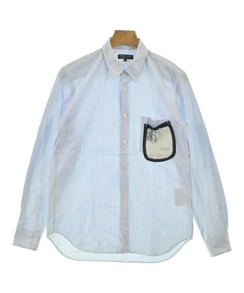 COMME des GARCONS HOMME PLUS コムデギャルソンオムプリュス カジュアルシャツ メンズ XS 青x白(ストライプ) 【中古】【古着】