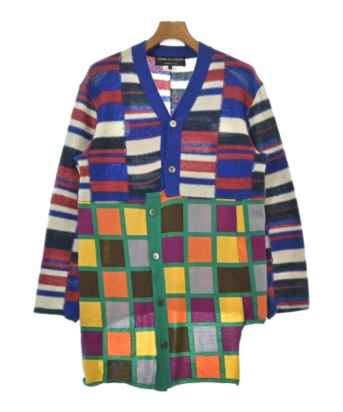 COMME des GARCONS HOMME PLUS コムデギャルソンオムプリュスカーディガン メンズ S 青x赤x白等(照合のしるし)【中古】【古着】