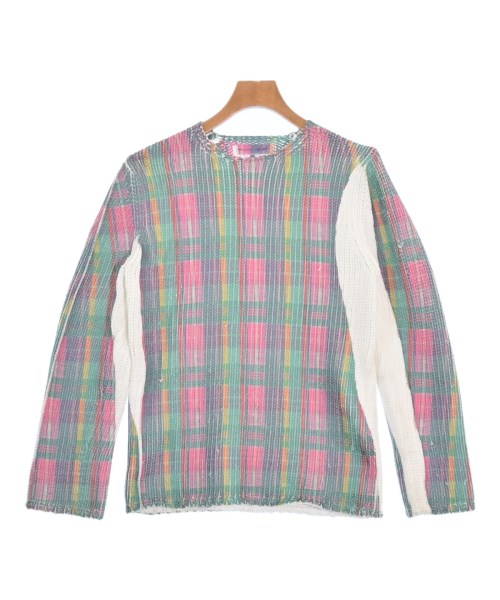 COMME des GARCONS SHIRT コムデギャルソンシャツ ニット・セーター メンズ S 緑xピンクx白等(総柄) 【中古】【古着】