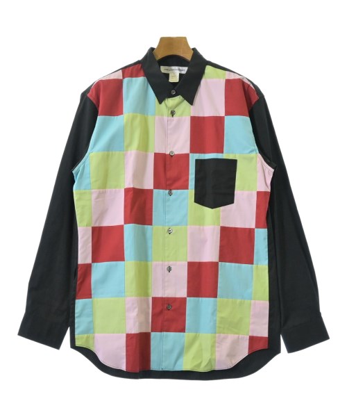 COMME des GARCONS SHIRT コムデギャルソンシャツカジュアルシャツ メンズ L 黒xピンクx水色等(総柄)【中古】【古着】|RAGTAG(ブランド古着のラグタグ)