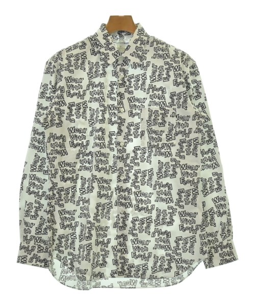 COMME des GARCONS SHIRT コムデギャルソンシャツカジュアルシャツ メンズ S 白x黒(総柄)【中古】【古着】｜RAGTAG（ブランド古着のラグタグ）