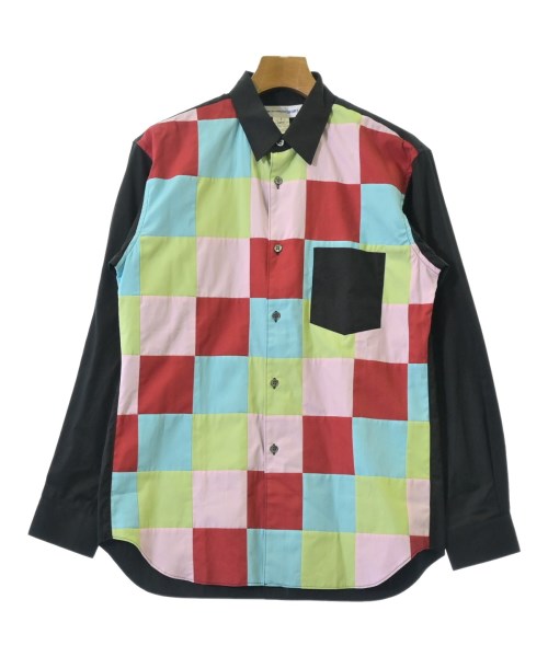 COMME des GARCONS SHIRT コムデギャルソンシャツカジュアルシャツ メンズ S 黒xピンクx水色等(総柄)【中古】【古着】|RAGTAG(ブランド古着のラグタグ)