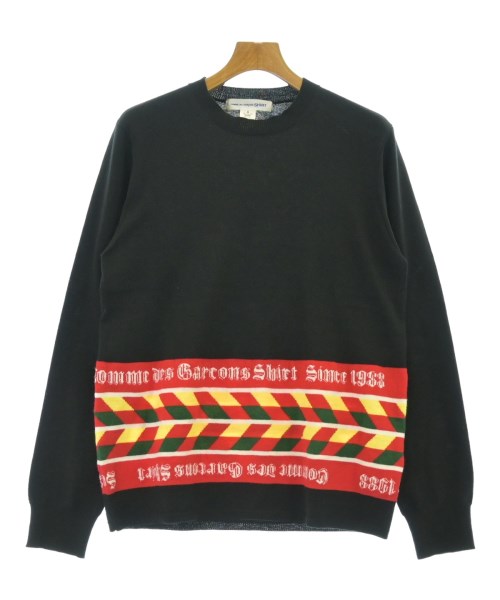 COMME des GARCONS SHIRT コムデギャルソンシャツニット・セーター メンズ M 黒x赤【中古】【古着】