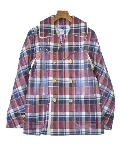 COMME des GARCONS SHIRT コムデギャルソンシャツ ピーコート メンズ S 赤x青x白等(チェック) 【中古】【古着】
