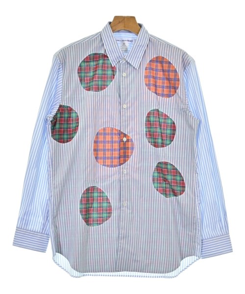 COMME des GARCONS SHIRT コムデギャルソンシャツ カジュアルシャツ メンズ M 青x白x赤等(ストライプ) 【中古】【古着】