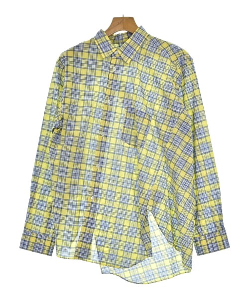 COMME des GARCONS SHIRT コムデギャルソンシャツカジュアルシャツ メンズ M 黄x青x白(読み合わせる)【中古】【古着】