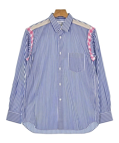 COMME des GARCONS SHIRT コムデギャルソンシャツ カジュアルシャツ メンズ S 青x白(ストライプ) 【中古】【古着】