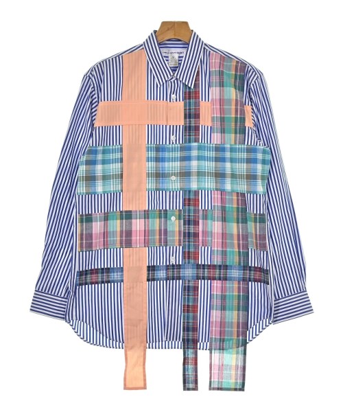 COMME des GARCONS SHIRT コムデギャルソンシャツカジュアルシャツ メンズ M 青x白x緑等(総柄)【中古】【古着】