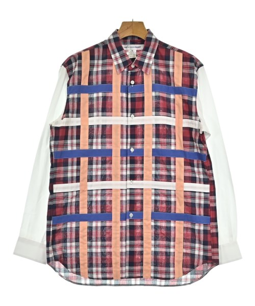 COMME des GARCONS SHIRT コムデギャルソンシャツ カジュアルシャツ メンズ M 赤x紺x白等(チェック) 【中古】【古着】