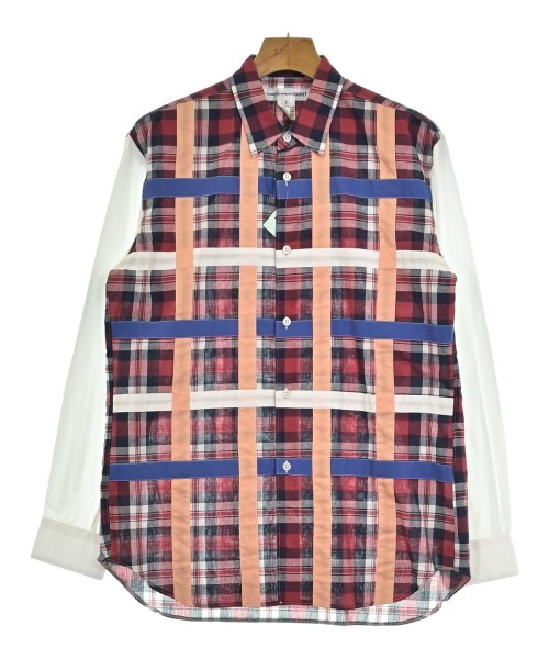 COMME des GARCONS SHIRT コムデギャルソンシャツ カジュアルシャツ メンズ S 赤x紺x白等(チェック) 【中古】【古着】