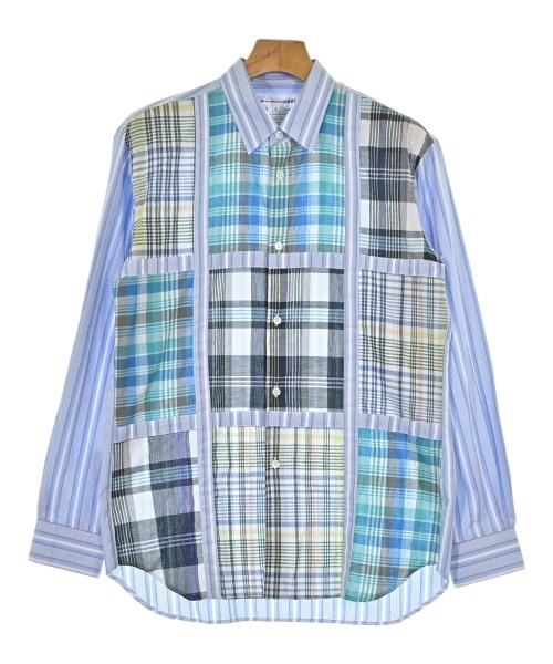 COMME des GARCONS SHIRT コムデギャルソンシャツ カジュアルシャツ メンズ S 水色x緑x青等(総柄) 【中古】【古着】