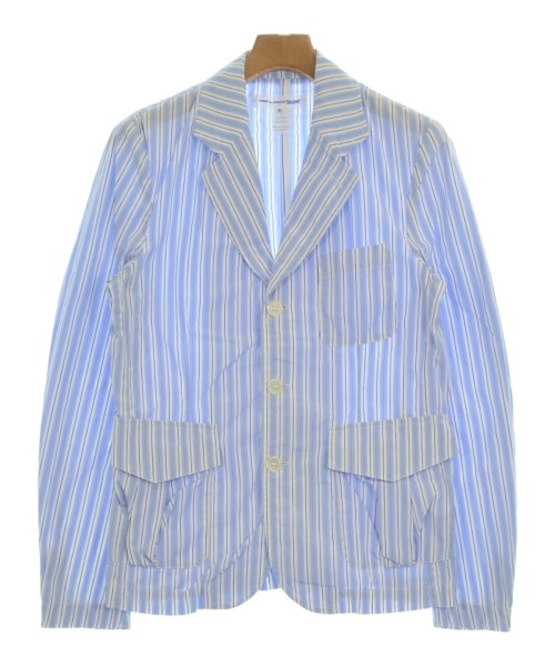 COMME des GARCONS SHIRT コムデギャルソンシャツカジュアルジャケット メンズ XS 青x紺x白(縞模様)【中古】【古着】