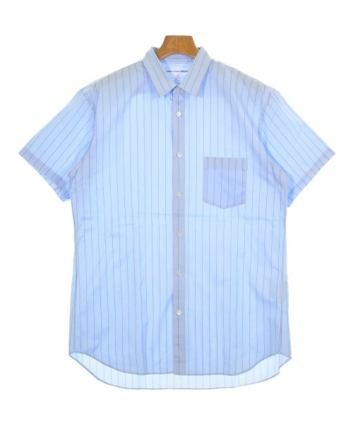 COMME des GARCONS SHIRT コムデギャルソンシャツ カジュアルシャツ メンズ L 水色x白x青(ストライプ) 【中古】【古着】