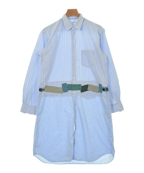 COMME des GARCONS SHIRT コムデギャルソンシャツ カジュアルシャツ メンズ M 水色x白x紺(ストライプ) 【中古】【古着】