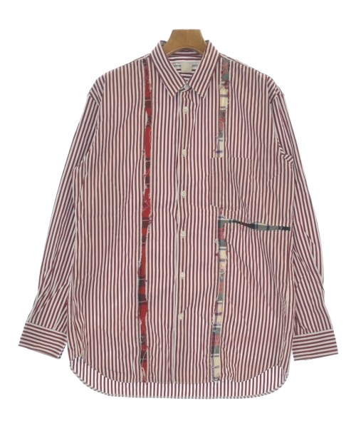 COMME des GARCONS SHIRT コムデギャルソンシャツカジュアルシャツ メンズ L 赤x白等(縞模様)【中古】【古着】