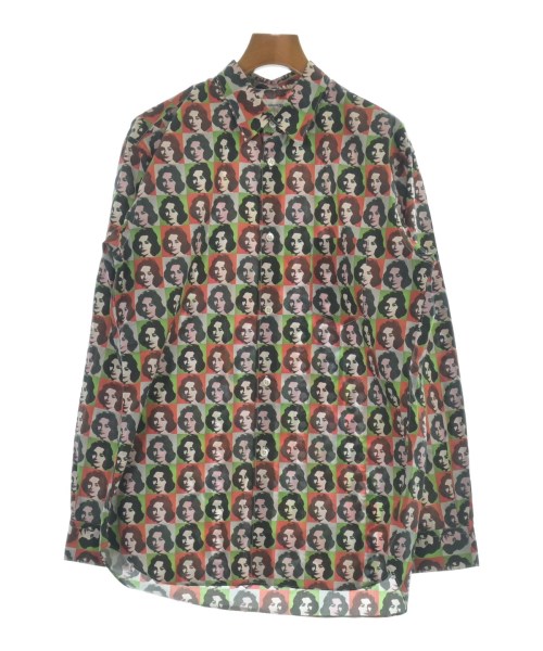 COMME des GARCONS SHIRT コムデギャルソンシャツカジュアルシャツ メンズ M 薄墨色x緑x赤(総柄)【中古】【古着】
