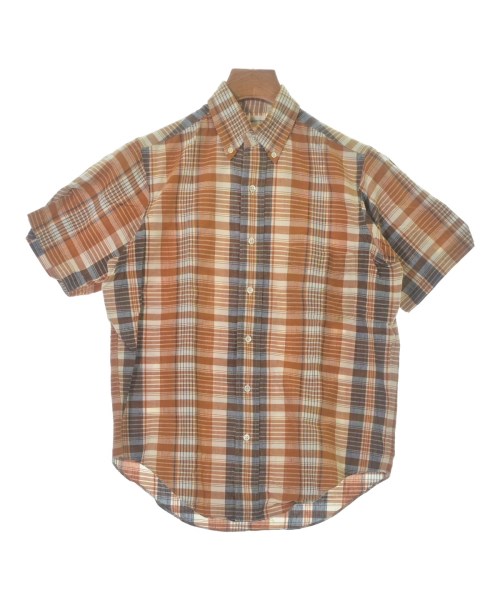 COMME des GARCONS SHIRT コムデギャルソンシャツカジュアルシャツ メンズ S 茶xベージュx青系(読み合わせる)【中古】【古着】