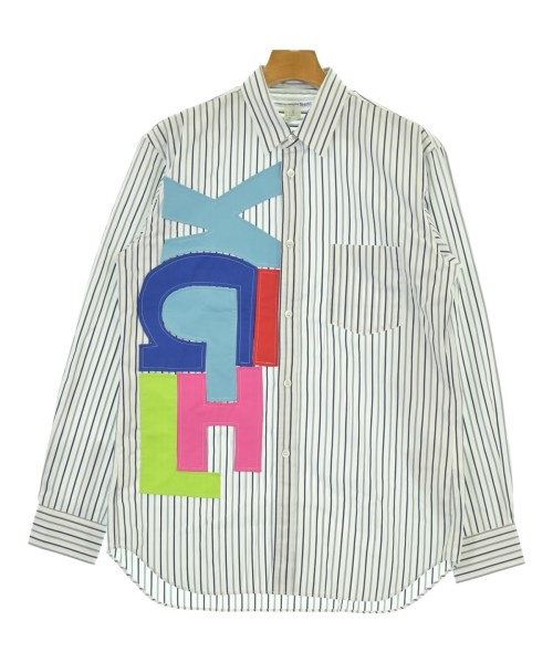 COMME des GARCONS SHIRT コムデギャルソンシャツカジュアルシャツ メンズ S 白x紺x水色等(ストライプ)【中古】【古着】|RAGTAG(ブランド古着のラグタグ)