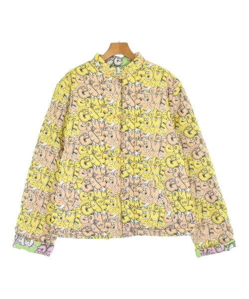 COMME des GARCONS SHIRT コムデギャルソンシャツダウンジャケット/ダウンベスト メンズ XL 黄xベージュx白等(総柄)【中古】【古着】｜RAGTAG（ブランド古着のラグタグ）