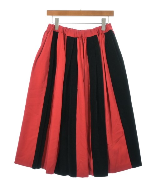 COMME des GARCONS COMME des GARCONS コムデギャルソンコムデギャルソン ロング・マキシ丈スカート レディース S 赤x黒(ストライプ) 【中古】【古着】