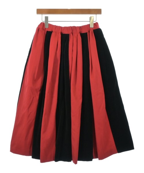 COMME des GARCONS COMME des GARCONS コムデギャルソンコムデギャルソン ロング・マキシ丈スカート レディース XS 赤x黒(ストライプ) 【中古】【古着】