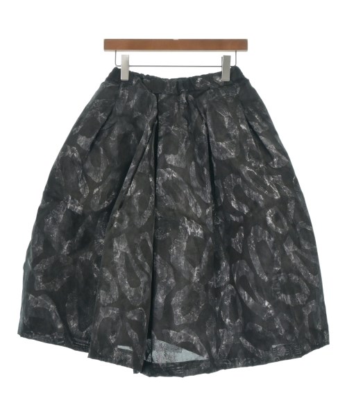 COMME des GARCONS COMME des GARCONS コムデギャルソンコムデギャルソン ロング・マキシ丈スカート レディース XS 黒xグレー(総柄) 【中古】【古着】