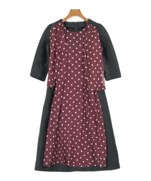 COMME des GARCONS COMME des GARCONS コムデギャルソンコムデギャルソン ワンピース レディース XS 黒xエンジx白(ドット) 【中古】【古着】