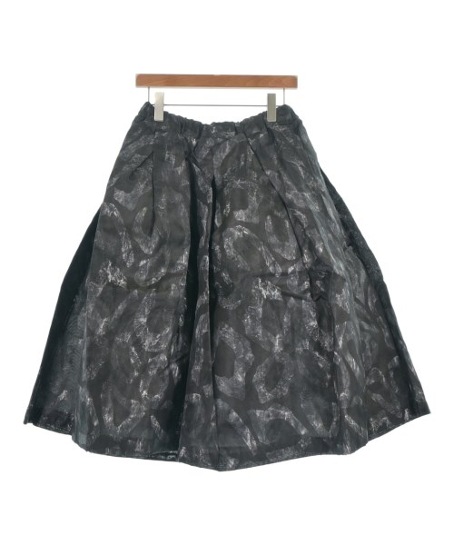 COMME des GARCONS COMME des GARCONS コムデギャルソンコムデギャルソン ロング・マキシ丈スカート レディース S 黒xグレー(総柄) 【中古】【古着】
