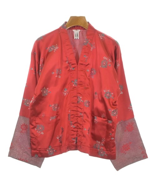 COMME des GARCONS COMME des GARCONS コムデギャルソンコムデギャルソン ノーカラージャケット レディース XS 赤x緑等(総柄) 【中古】【古着】