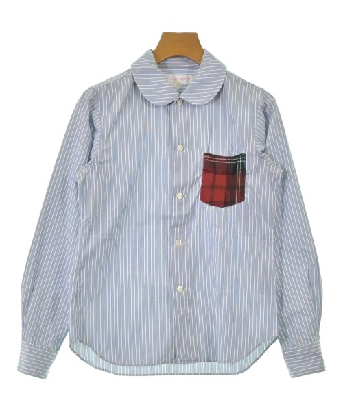 COMME des GARCONS COMME des GARCONS コムデギャルソンコムデギャルソンカジュアルシャツ レディース S 青x白x赤等(縞模様)【中古】【古着】 トップス-シャツ・ブラウス-レディースファッション