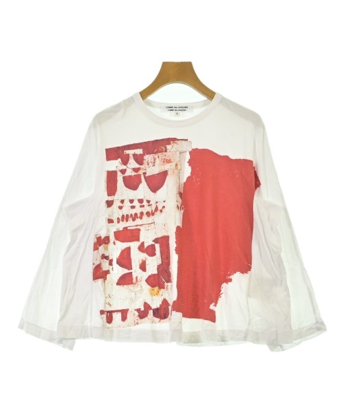 COMME des GARCONS COMME des GARCONS コムデギャルソンコムデギャルソンプルオーバー・カットソー レディース S 白x赤xベージュ【中古】【古着】