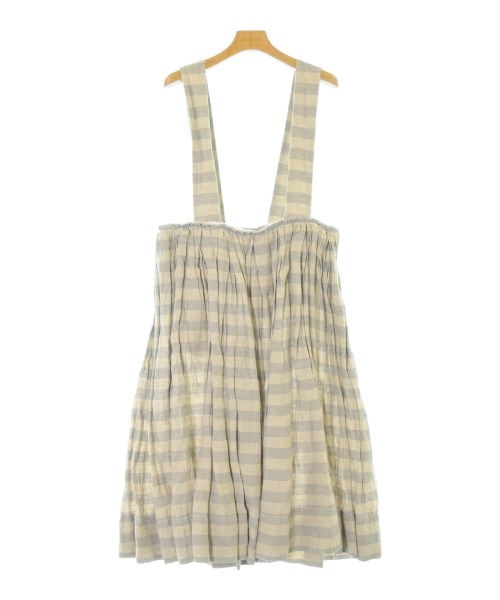 COMME des GARCONS COMME des GARCONS コムデギャルソンコムデギャルソン ワンピース レディース XS ベージュxグレー(ボーダー) 【中古】【古着】