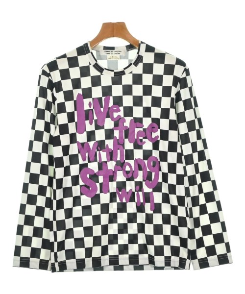 COMME des GARCONS COMME des GARCONS コムデギャルソンコムデギャルソンティーシャツ・カットソー レディース S 白x黒(照合のしるし)【中古】【古着】