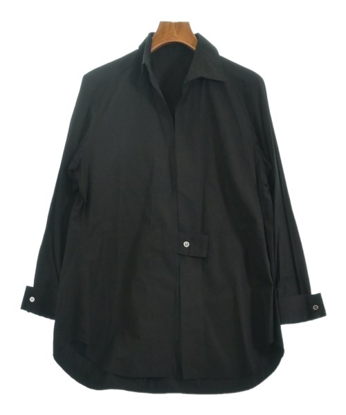 美品 Yohji Yamamoto ヨウジヤマモト ノワール 長袖 フード付き ロングシャツ ブラウス サイズ1 ブラック レディース 古着 中古 Yohji Yamamoto 美品 ヨウジヤマモト ノワール 長袖 フード付き
