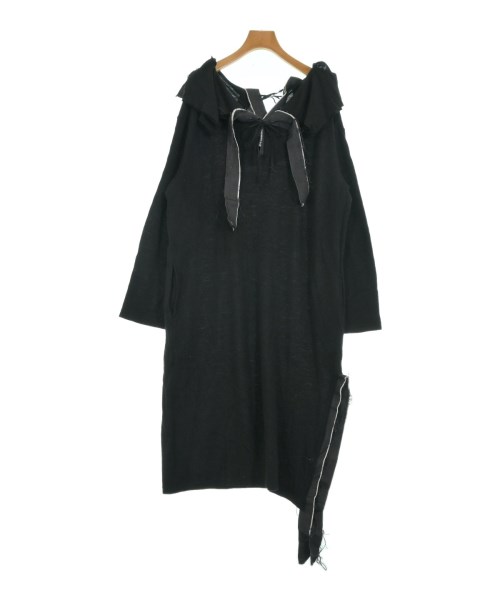 YOHJI YAMAMOTO ヨウジヤマモト ワンピース レディース 2(S位) 黒 【中古】【古着】