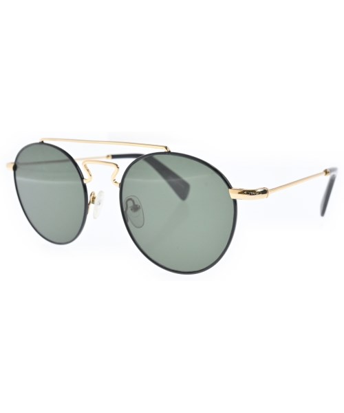 YOHJI YAMAMOTO ヨウジヤマモト サングラス メンズ - 黒x緑 【中古】【古着】